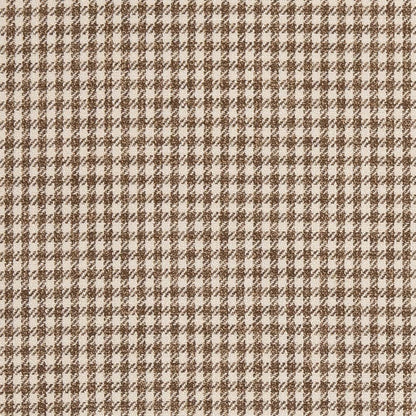 D2606 Check & Houndstooth,Small Scale Check Cafe Brown Charlotte Fabrics