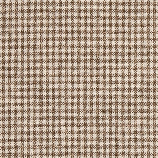 D2606 Check & Houndstooth,Small Scale Check Cafe Brown Charlotte Fabrics