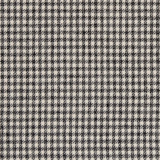 D2607 Check & Houndstooth,Small Scale Check Coal Black Charlotte Fabrics