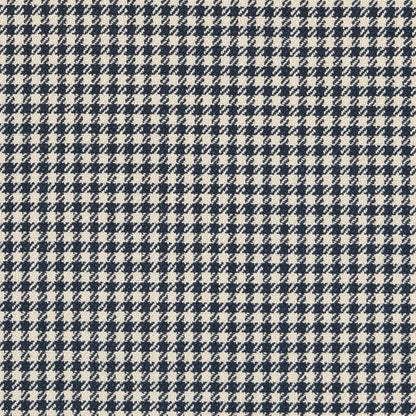D2609 Check & Houndstooth,Small Scale Check Navy Blue Charlotte Fabrics