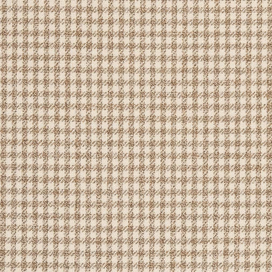 D2611 Check & Houndstooth,Small Scale Check Sand Beige & Taupe Charlotte Fabrics