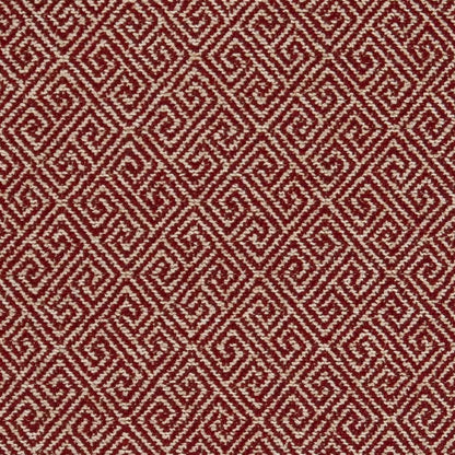 D2615 Abstract & Geometric,Greek Key Greek Key Crimson Red & Burgundy Charlotte Fabrics
