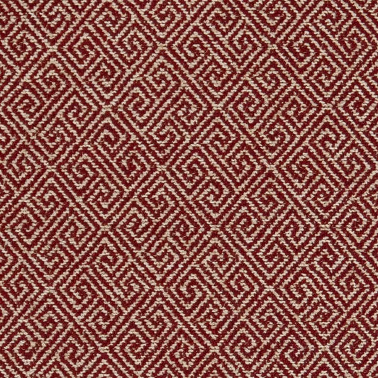 D2615 Abstract & Geometric,Greek Key Greek Key Crimson Red & Burgundy Charlotte Fabrics