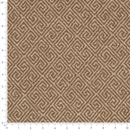 D2617 Abstract & Geometric,Greek Key Greek Key Cafe Beige & Taupe,Brown Charlotte Fabrics