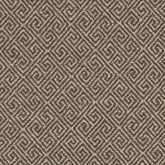 D2619 Abstract & Geometric,Greek Key Greek Key Walnut Brown Charlotte Fabrics