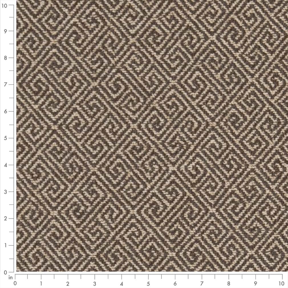D2619 Abstract & Geometric,Greek Key Greek Key Walnut Brown Charlotte Fabrics