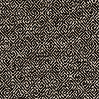 D2620 Abstract & Geometric,Greek Key Greek Key Coal Black Charlotte Fabrics