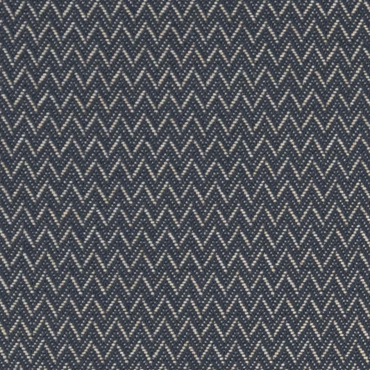 D2621 Abstract & Geometric,Herringbone & Chevron,Small Scale Chevron Navy Blue Charlotte Fabrics
