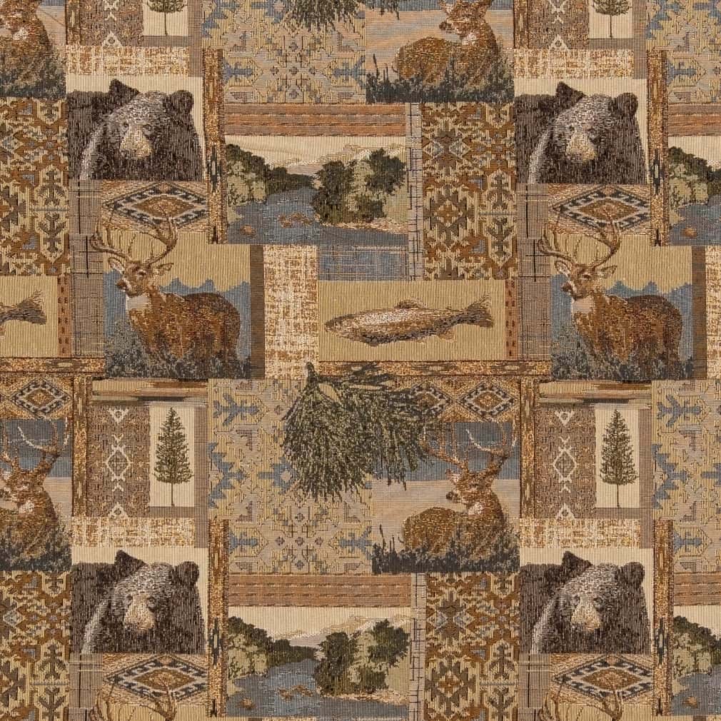 D2661 Novelty Nature Beige Brown Charlotte Fabrics