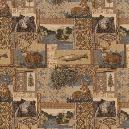 D2661 Novelty Nature Beige Brown Charlotte Fabrics
