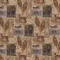 D2672 Novelty Cabin Honey Beige & Taupe,Brown Charlotte Fabrics