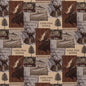 D2674 Novelty Lodge Brown Charlotte Fabrics