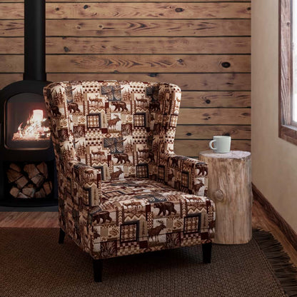 D2676 Novelty Maple Brown Charlotte Fabrics