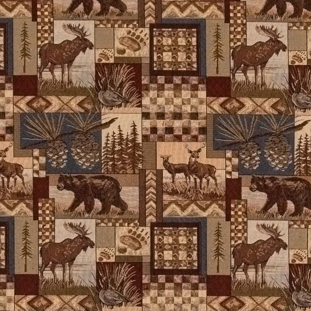 D2676 Novelty Maple Brown Charlotte Fabrics