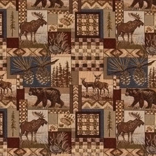 D2676 Novelty Maple Brown Charlotte Fabrics