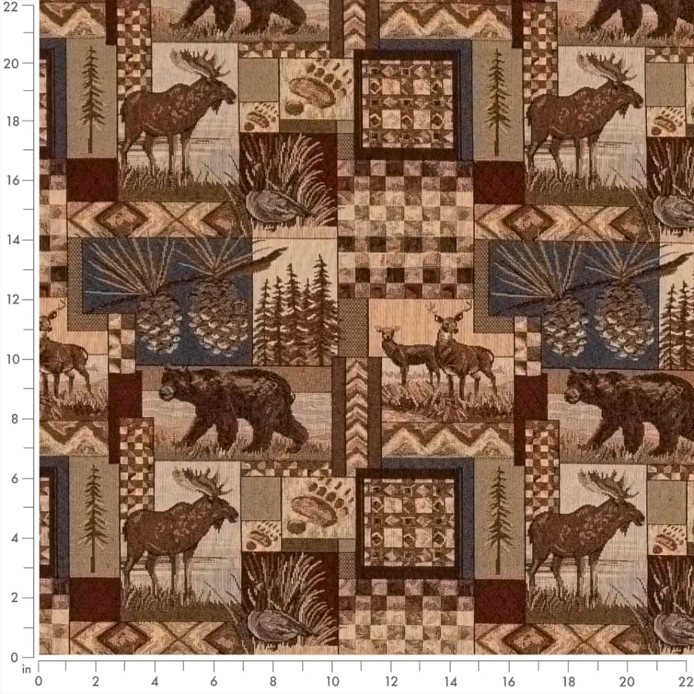 D2676 Novelty Maple Brown Charlotte Fabrics