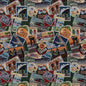 D2682 Novelty Passport Blue,Green Charlotte Fabrics