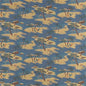 D2684 Novelty,Tropical & Botanical Island Blue Charlotte Fabrics