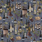 D2686 Novelty Vineyard Blue Charlotte Fabrics
