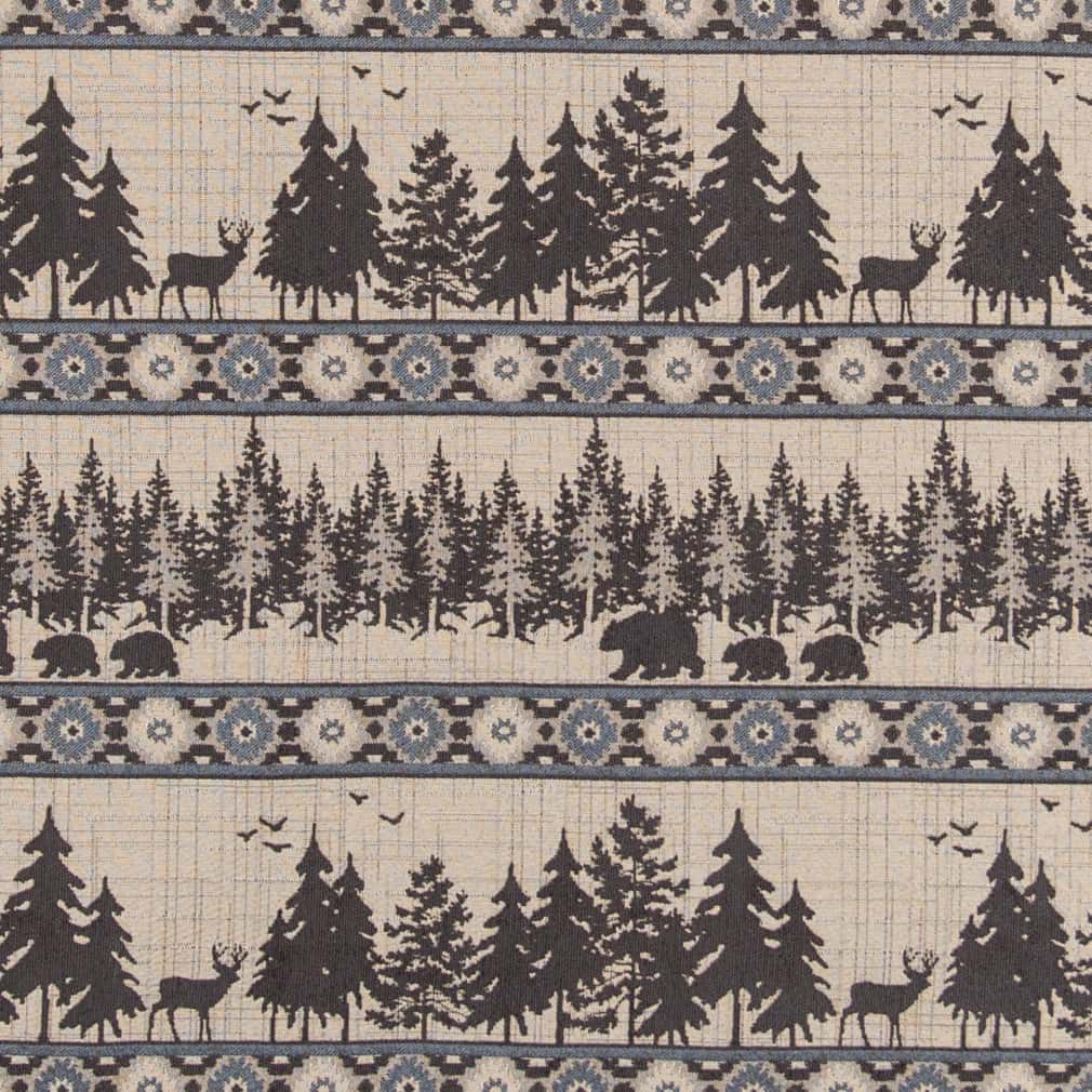 D2691 Novelty Forest Sky Blue Charlotte Fabrics
