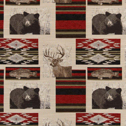 D2694 Novelty Sedona Berry Red & Burgundy Charlotte Fabrics