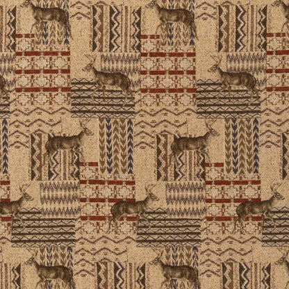 D2695 Novelty Whitetail Beige & Taupe Charlotte Fabrics