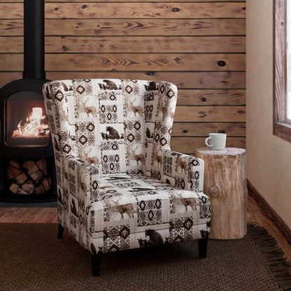 D2696 Novelty Den Brownstone Brown Charlotte Fabrics