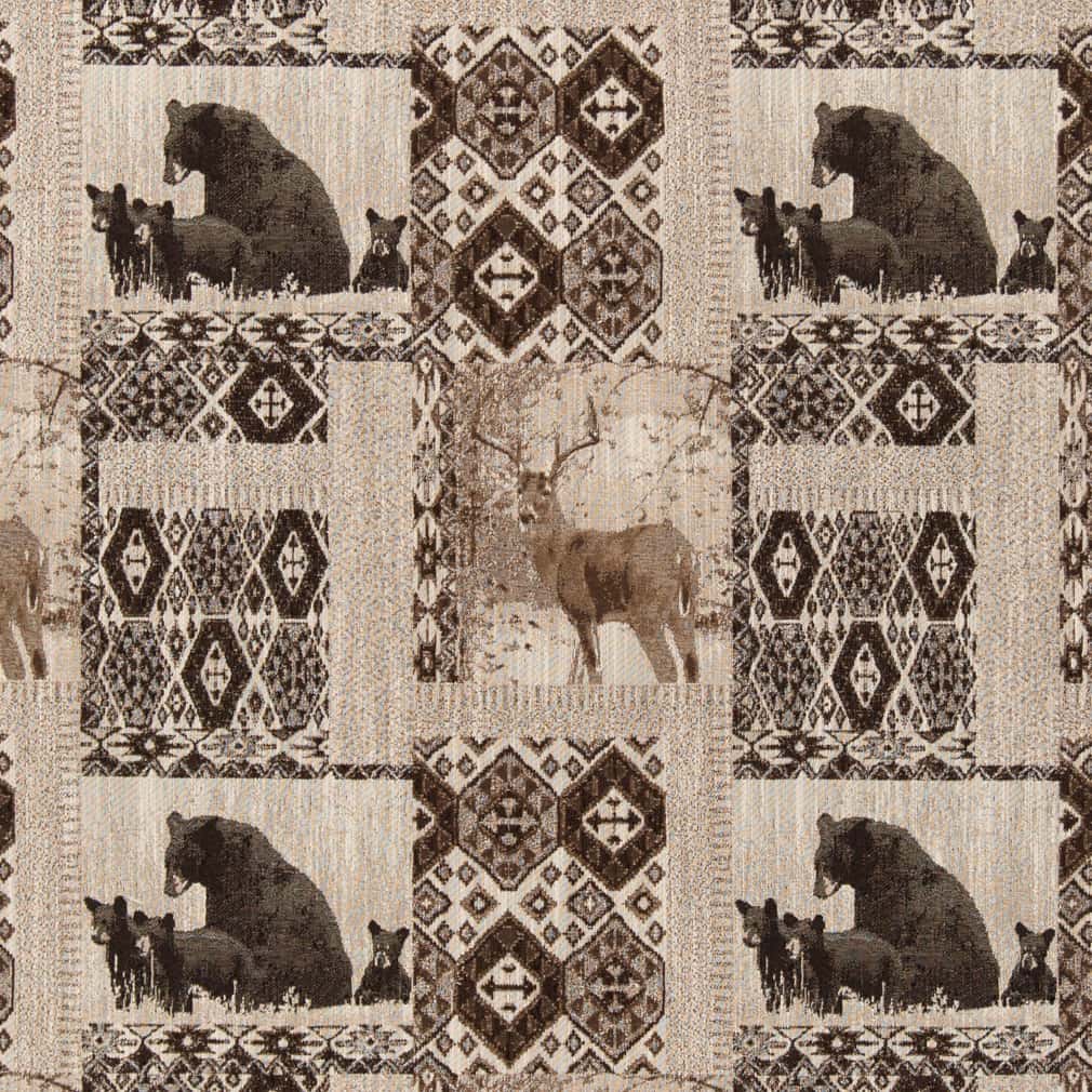 D2696 Novelty Den Brownstone Brown Charlotte Fabrics
