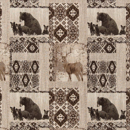 D2696 Novelty Den Brownstone Brown Charlotte Fabrics