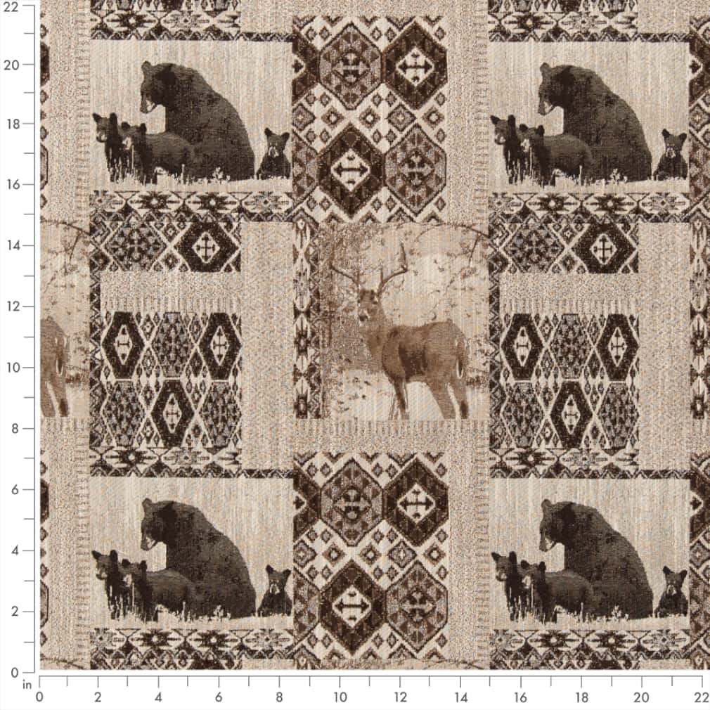 D2696 Novelty Den Brownstone Brown Charlotte Fabrics