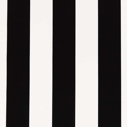 D2702 Stripe Ebony Black Charlotte Fabrics