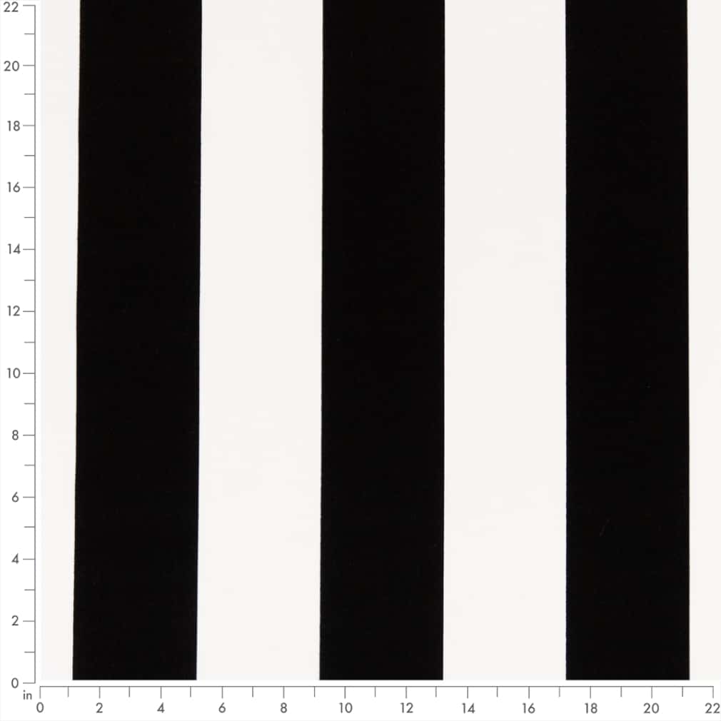 D2702 Stripe Ebony Black Charlotte Fabrics