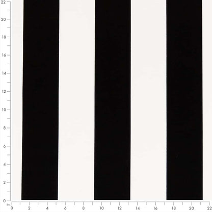 D2702 Stripe Ebony Black Charlotte Fabrics