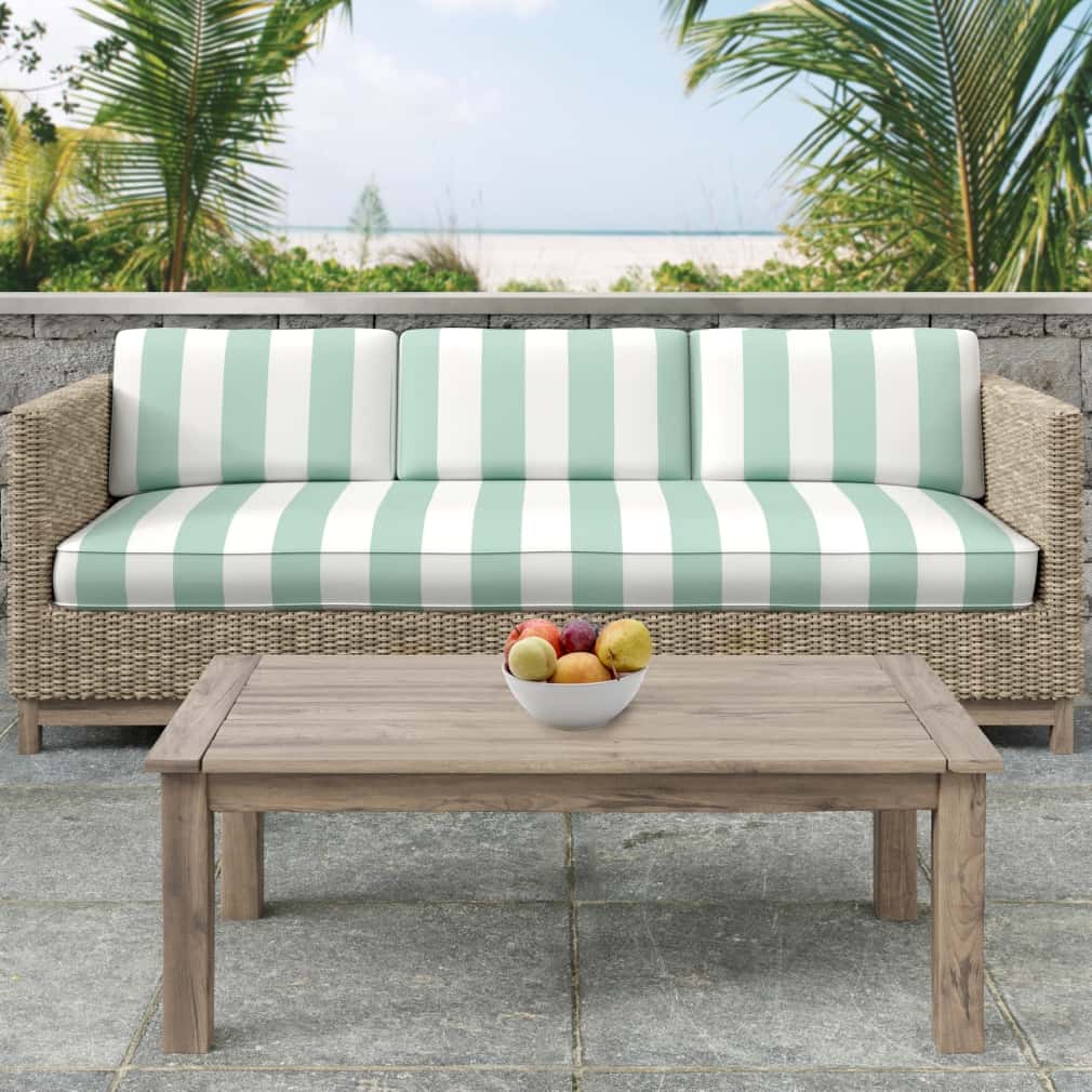 D2704 Stripe Pool Aqua & Teal Charlotte Fabrics