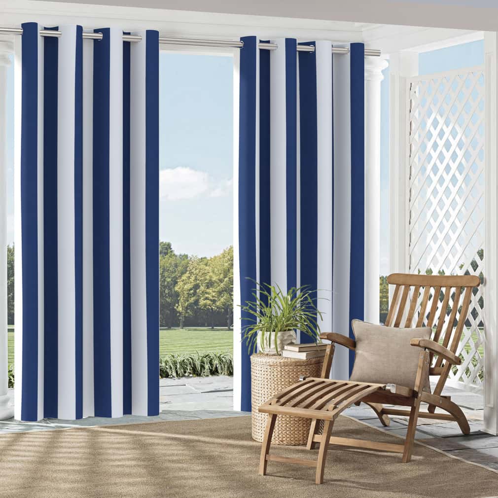 D2705 Stripe Nautical Blue Charlotte Fabrics