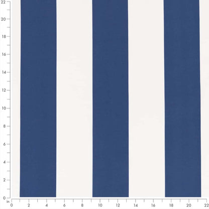 D2705 Stripe Nautical Blue Charlotte Fabrics