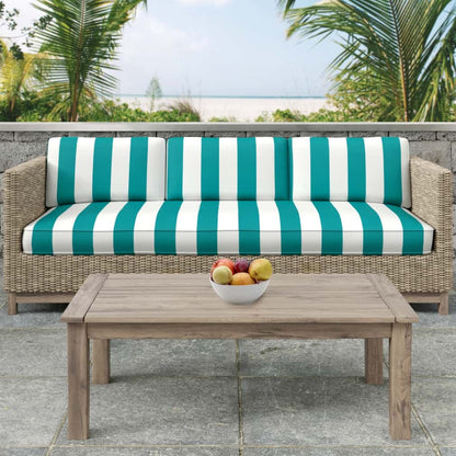 D2706 Stripe Surf Aqua & Teal Charlotte Fabrics
