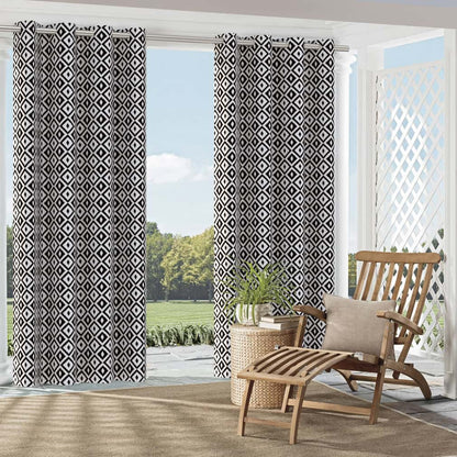 D2708 Abstract & Geometric,Diamonds Black Black Charlotte Fabrics