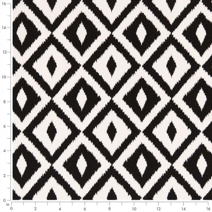 D2708 Abstract & Geometric,Diamonds Black Black Charlotte Fabrics