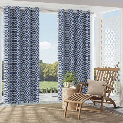 D2711 Abstract & Geometric,Diamonds Denim Blue Charlotte Fabrics