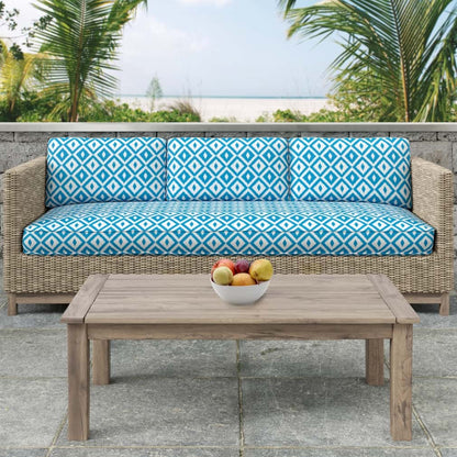 D2712 Abstract & Geometric,Diamonds Lagoon Blue Charlotte Fabrics