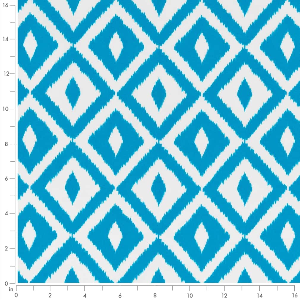 D2712 Abstract & Geometric,Diamonds Lagoon Blue Charlotte Fabrics