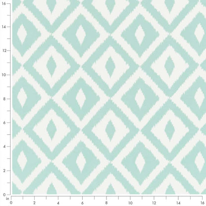 D2713 Abstract & Geometric,Diamonds Mist Aqua & Teal Charlotte Fabrics