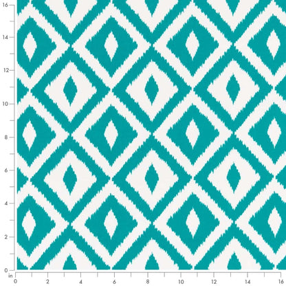 D2714 Abstract & Geometric,Diamonds Teal Aqua & Teal Charlotte Fabrics