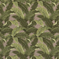 D2716 Leaves,Tropical & Botanical Fawn Green,Grey & Silver Charlotte Fabrics