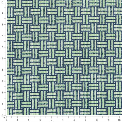 D2717 Abstract & Geometric,Small Scale Jasper Blue,Green Charlotte Fabrics