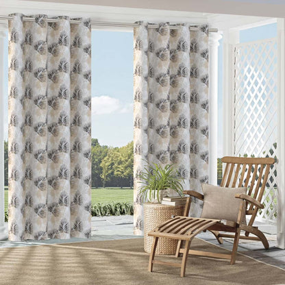 D2721 Leaves,Tropical & Botanical Driftwood Grey & Silver Charlotte Fabrics