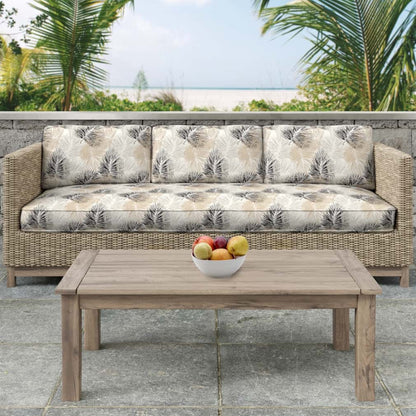 D2721 Leaves,Tropical & Botanical Driftwood Grey & Silver Charlotte Fabrics