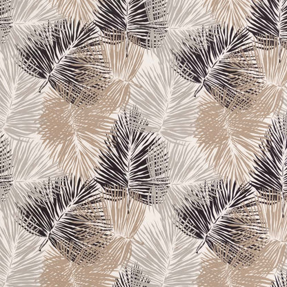 D2721 Leaves,Tropical & Botanical Driftwood Grey & Silver Charlotte Fabrics