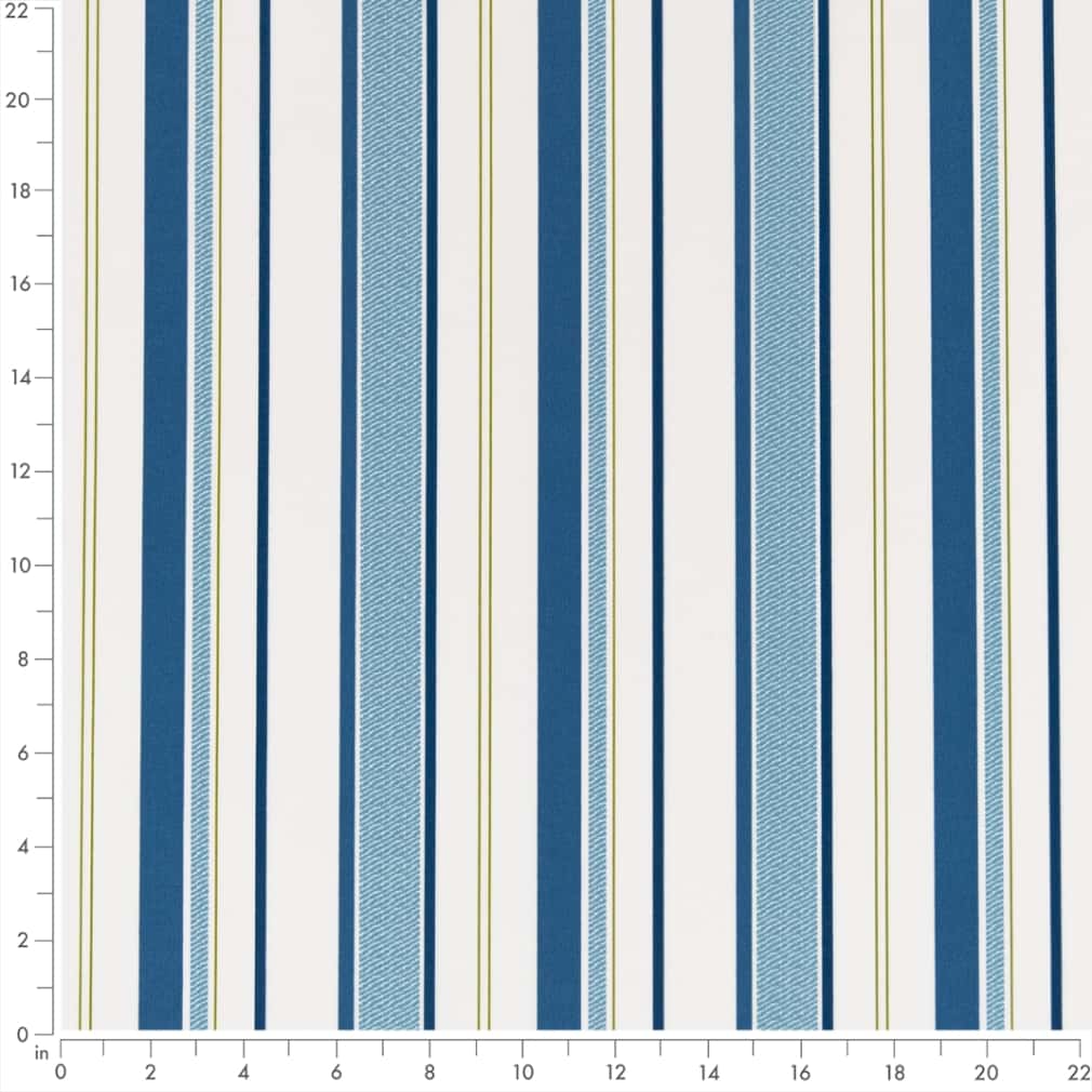 D2723 Stripe Blueberry Blue Charlotte Fabrics
